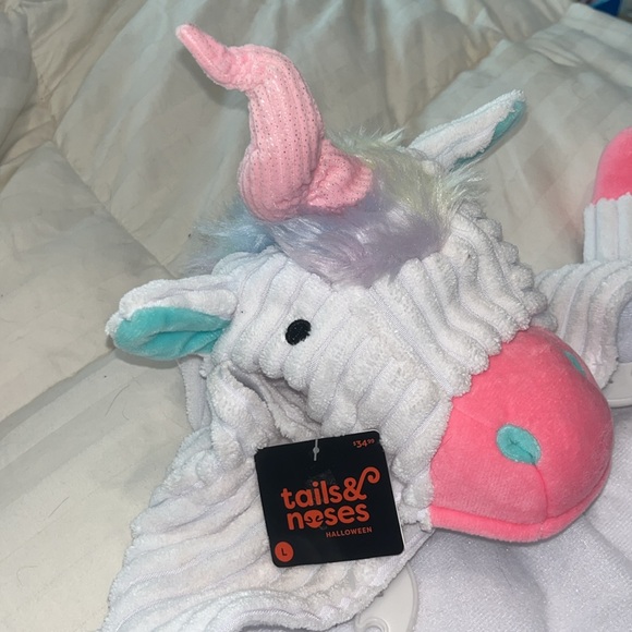 NWT Plush Rainbow Unicorn Halloween Dog Costume Sz Large - Picture 8 of 11